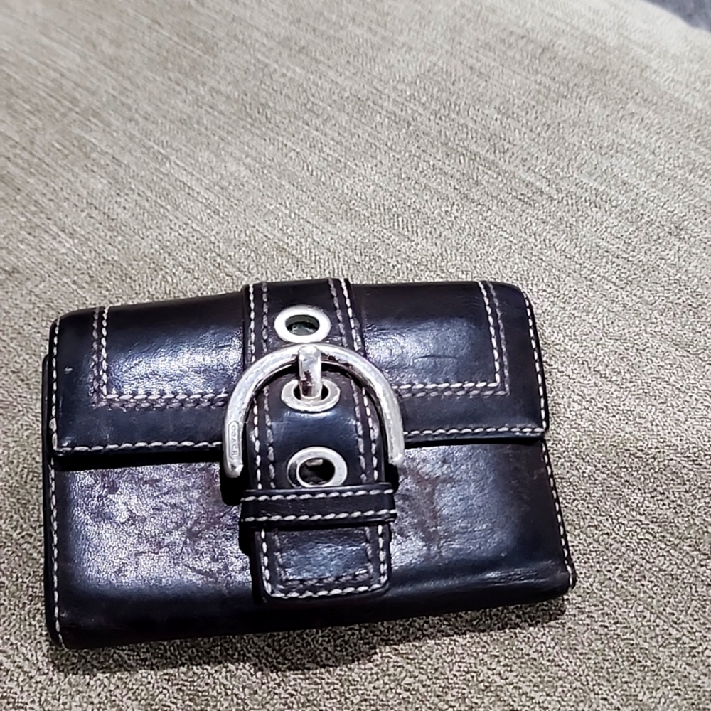 Black coach wallet